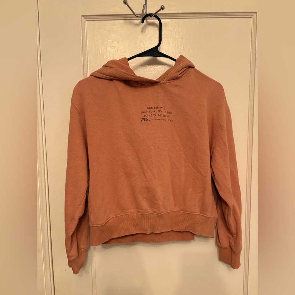 Zara Girl’s Brown Hoodie Sweatshirt sweatpants set